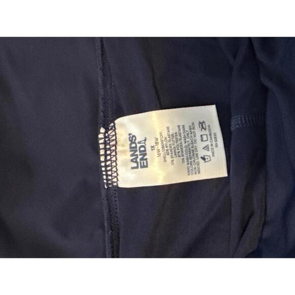Lands' End Navy Blue Layered Swim Skirt Size 16W-18W - Picture 2 of 7